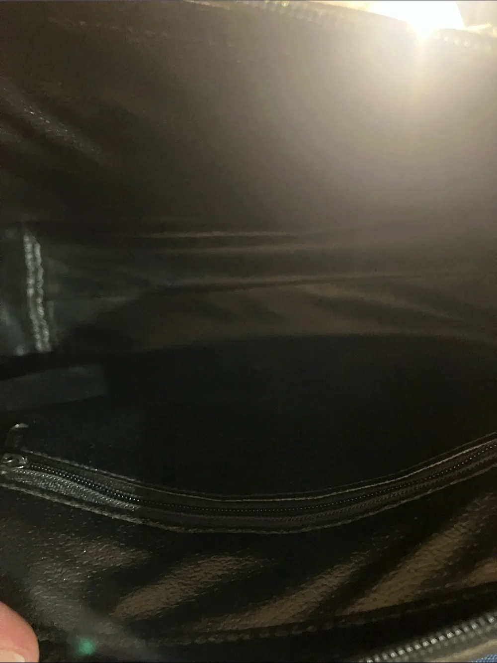 Vintage Dooney & Bourke leather satchel, black pebble leathered
